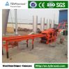 Industrial Wood Drum chipper machine making wood chips