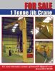 Selling  four 1 tonne electric jib cranes