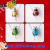 Murano Glass Perfume Bottle Pendant Necklace