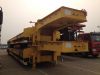 3 Axles Low Bed Trailer Hydraulic Ramp
