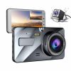 Car DVR Camera Dual Lens IPS 4.0" Full HD 1080P Video Recorder Night Vision