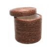 rattan ottoman