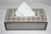 Mother Of Pearl Inlaid Tissue Box