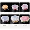 Reusable expandable 6 pack silicone stretch lids