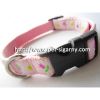 flower design nylon dog collars