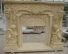 White marble fireplace surrounding