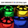 Wholesale Waterproof IP67 220V SMD5050 RGB LED Strip Light