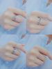 Sell Sterling Silver Jewelry S 925 Pure Silver Rings with Two Pieces Crown