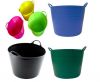 25L Colorful Multifunctional Hand-Hold Flexible Plastic Garden Bucket with LDPE Material for Garden