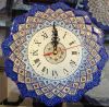 Persian Handicraft Clock Mina ENAMEL Plate