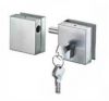 Stainless steel double door type glass door lock