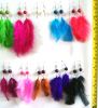 100 FEATHER EARRINGS HANDMADE