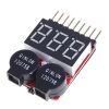 lipo battery voltage testor DM-8S for low voltage buzzer alarm