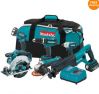 Makita LXT601 + 2 LXMT02Z + BMR100W Radio Cordless LXT Tool Combo Kit