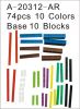 Sell 74 PCS 10 COLOR Base 10 Blocks set