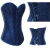 Sell Dark Blue Full Steel Boned Corset