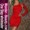 Sell red one shoulder sexy clubwear w3439c 5