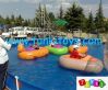 Sell inflatable battery boat aqua bumper boat small kids boat cartoon