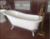 Free-standing cast iron bathtub