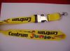 polyester lanyard.buckle yellow  strap, moible phone lanyards