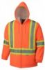 HI-VIZ POLYESTER FLEECE BOA LINED ZIPPER HOODIE