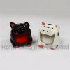 HL4152-Ceramic black and white pig scrubby holder/kitchenware