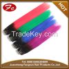 different ombre color indian remy hair weft extensions with tangle free