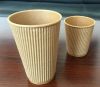 Takeaway Corrugate Double Walled Paper Coffee Cup