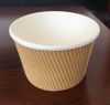 Ripple paper cup carryout takeaway corrugate Double Walled Paper Coffee Cup