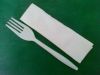 disposable heavy weight PP fork with napkin