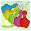 Novelty Portable Multi-function  Colorful Mini Data Cable for IPhone5 Ipad Mini Ipod and all cellphones with Micro USB