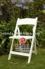 White Wedding Wood Folding Chair