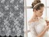 3 M Long 150 CM Black / Off white French Chantilly Lace Elegant wedding dress lace fabric