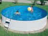 Above-ground metal white wall round pool, diameter 3, 6 m, deep 0, 9 m