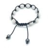 Sell crystal shamballa bracelet, white color