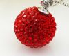 Sell 12mm light siam crystal ball pendant