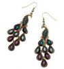 Sell Fashion Costume Jewelry Retro Peacock Earring