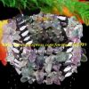 Healthy Jewely Magnetic Hematite & Fluorite Chip Bead Wrap Bracelet