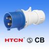 HTN013 Industrial Plug 16A 2P+E IP44