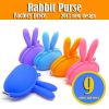 Sell 2013 new promotion rabbit silicone coin purse