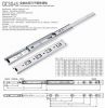 Full drawing-out three-section steel-ball slide