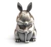 metal rabbit shape coin bank for gifts