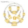 Factory direct wholesale color neon totem statement collar necklace jewelry sets