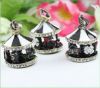 Three-D Little House alloy diamond inlaid Pendants