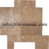 Sell Yellow Travertine French Pattern Paving Tiles