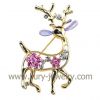 Sell Christmas Deer Brooch Badge