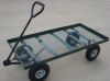 Flat Bed Four-wheel Garden Metal Wagon Carts TC4206