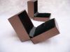 Sell cheap quality ring box wholesale price brown jewelry ring case