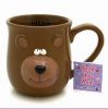 Sell 3D Lovely Ceramic Bear Cup, 100% Hand-painted Craft