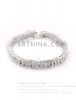 Sell best quality vintage bling two row cz bracelet